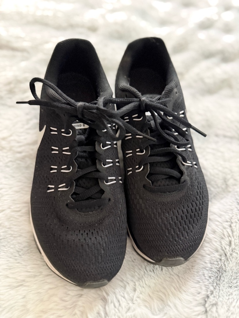 Nike Women's Black Tradewind 8 Sneakers - Picture 3 of 5